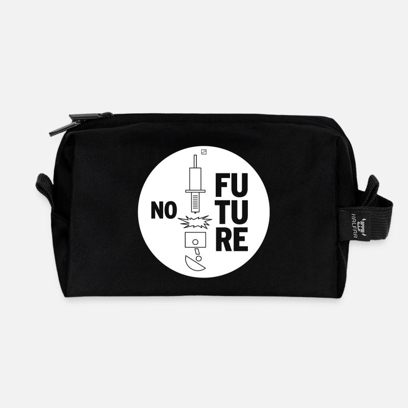 PAS D’AVENIR - Trousse de toilette en tissu recyclé - noir
