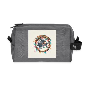 Le Cadreur Fou Caméra Rieuse - Trousse de toilette en tissu recyclé - anthracite - Devant