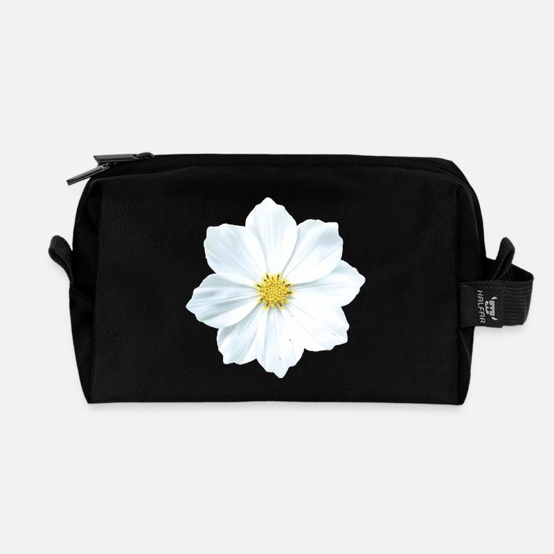 fleur - Trousse de toilette en tissu recyclé - noir