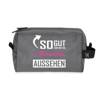 So gut kann nur eine Alexandra aussehen - Recycelte Kulturtasche - Anthrazit - Vorne