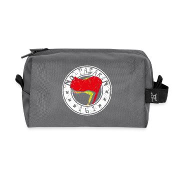 no pasaran 161 - Recycelte Kulturtasche - Anthrazit - Vorne