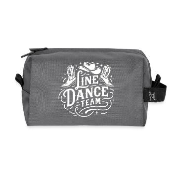 Équipe de danse en ligne Western Boots - Trousse de toilette en tissu recyclé - anthracite - Devant