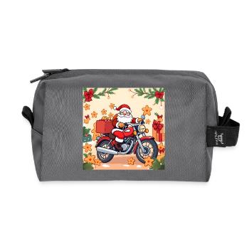 Powered by Gingerbread & Gasoline - Recycelte Kulturtasche - Anthrazit - Vorne