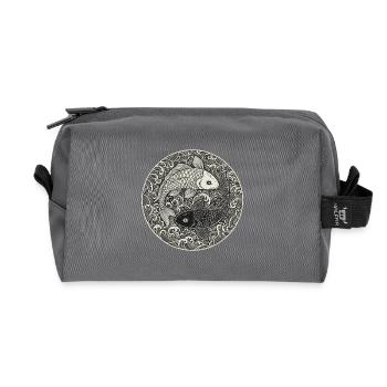 Koi Carp - Recycled Toiletry Zip Bag - anthracite - Front