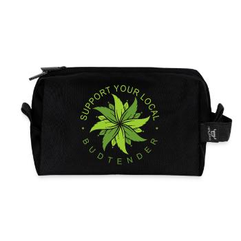 Tenues de fumeurs drôles - Trousse de toilette en tissu recyclé - noir - Devant