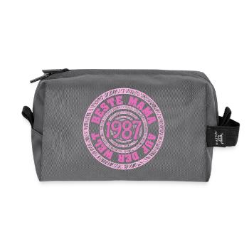 1987 - Trousse de toilette en tissu recyclé - anthracite - Devant
