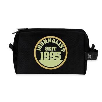 geboren 1995 - Recycelte Kulturtasche - Schwarz - Vorne