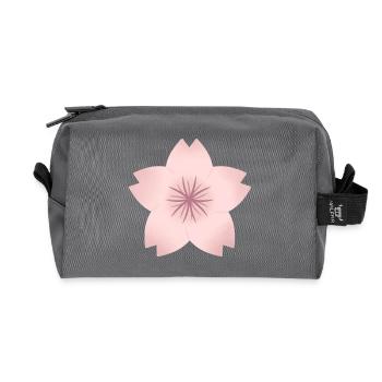 Rouge Kirschblüte - Recycelte Kulturtasche - Anthrazit - Vorne