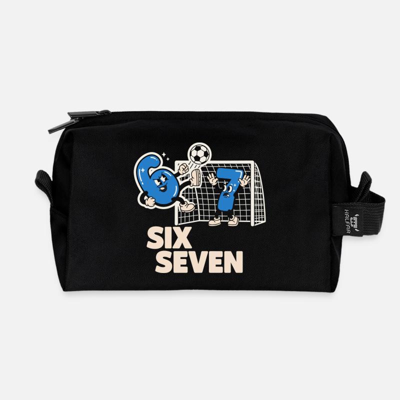 6-7 Italian Meme Lustiges Fußball Geschen - Recycelte Kulturtasche - Schwarz