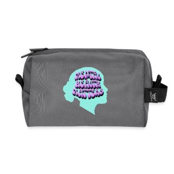 Mental Health Matters Pop Art - Recycled Toiletry Zip Bag - anthracite - Front