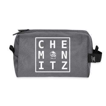 Chemnitz Karl-Marx Souvenir Design Nischel Art - Trousse de toilette en tissu recyclé - anthracite - Devant