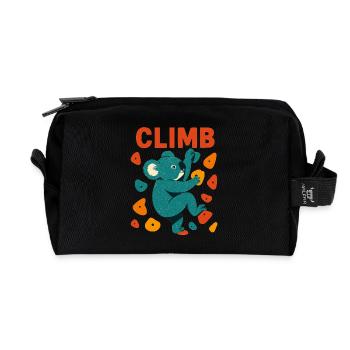 Bouldern Koala Koalabär Aufstieg Klettern Geschenk - Recycelte Kulturtasche - Schwarz - Vorne