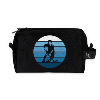 Kurz und klar Floorball - Recycelte Kulturtasche - Schwarz - Vorne