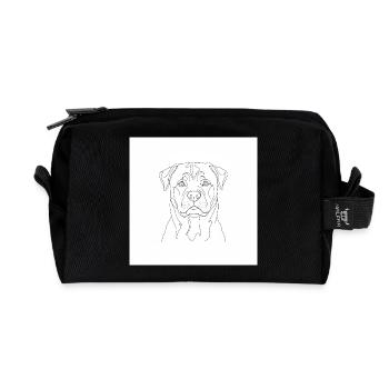 Rottweiler - Recycled Toiletry Zip Bag - black - Front