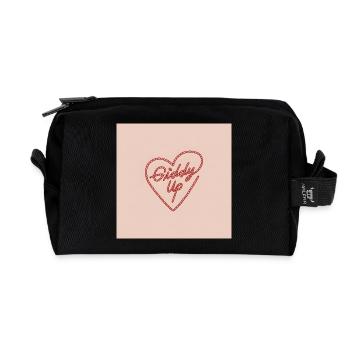 Cœur Éveillé - Trousse de toilette en tissu recyclé - noir - Devant