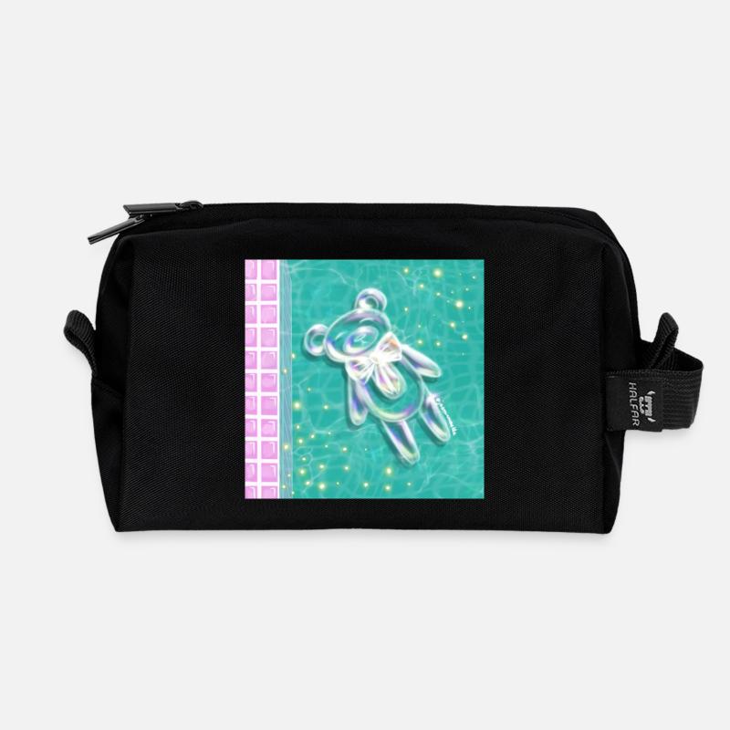  Clean Core Bubble Bear - Recycelte Kulturtasche - Schwarz