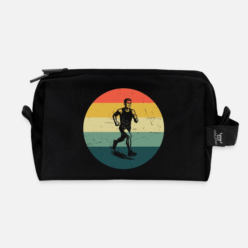 Rennen Power Running Design - Recycelte Kulturtasche - Schwarz