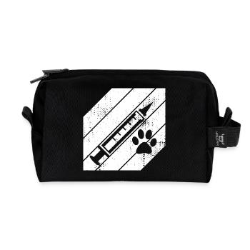 Tierarzt Spritze - Recycelte Kulturtasche - Schwarz - Vorne
