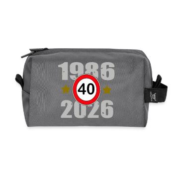 1986–2026: 40 Jahre Jubiläum - Recycelte Kulturtasche - Anthrazit - Vorne