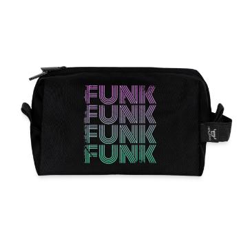 Funk Vintage - Recycled Toiletry Zip Bag - black - Front