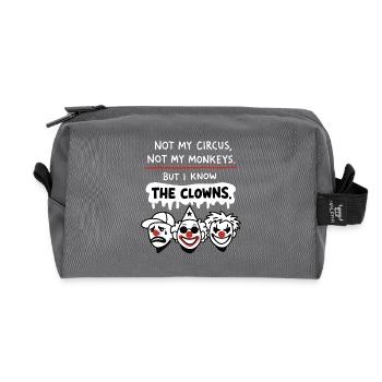 Déclaration Not My Circus, Not My Monkeys - Trousse de toilette en tissu recyclé - anthracite - Devant