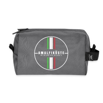 Coordonnées de la côte amalfitaine - Trousse de toilette en tissu recyclé - anthracite - Devant