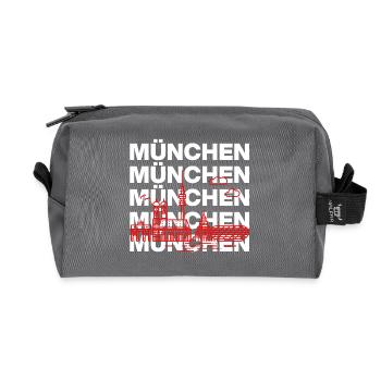 MÜNCHEN SKYLINE STACK – MIA SAN MUNICH - Recycelte Kulturtasche - Anthrazit - Vorne