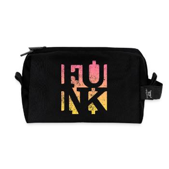 Funk Retro Music - Recycled Toiletry Zip Bag - black - Front