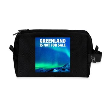 Inuits, Groenland, Danemark - Trousse de toilette en tissu recyclé - noir - Devant