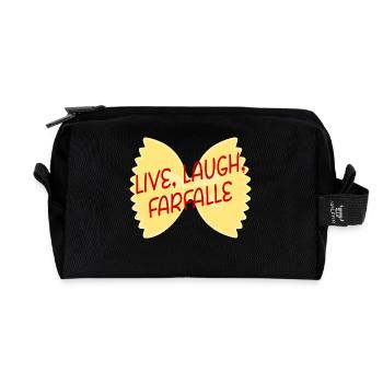 Farfalle Pasta Food - Trousse de toilette en tissu recyclé - noir - Devant