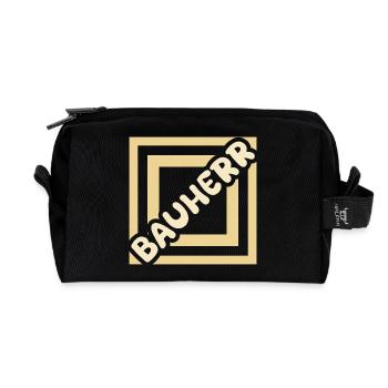 Job Builder - Recycled Toiletry Zip Bag - black - Front