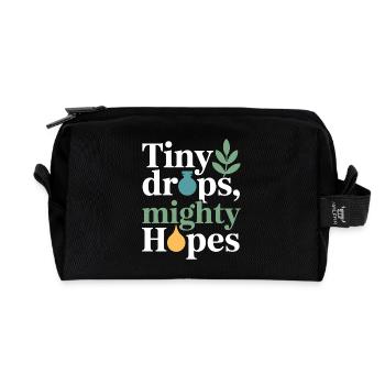 Certified Clinical Micro-Dose Practitioner Gear  - Recycled Toiletry Zip Bag - black - Front