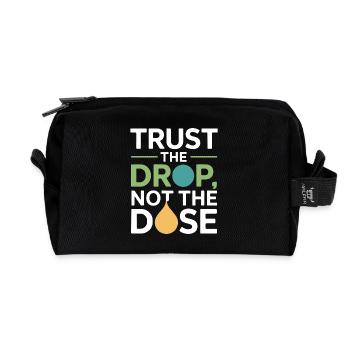 Certified Clinical Dilution Specialist Apparel  - Recycled Toiletry Zip Bag - black - Front