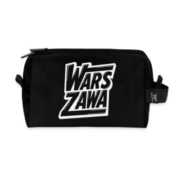 Warsaw, Warsaw Logo - Recycled Toiletry Zip Bag - black - Front
