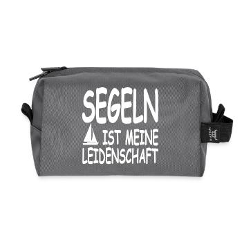 Sail - Recycled Toiletry Zip Bag - anthracite - Front