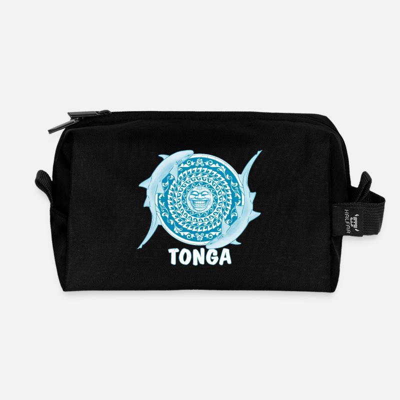 Tonga Ammenhai - Recycelte Kulturtasche - Schwarz