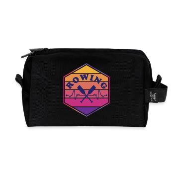 Rowing Heartbeat Vintage - Trousse de toilette en tissu recyclé - noir - Devant