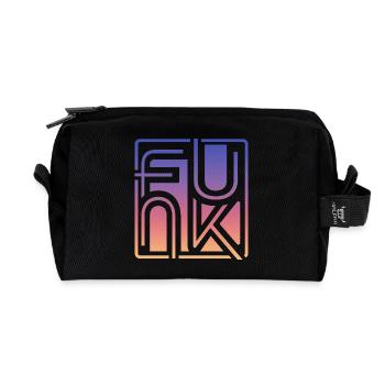 Funk Music - Recycled Toiletry Zip Bag - black - Front