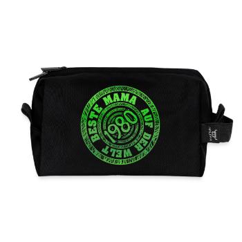 mutti 1980 - Recycelte Kulturtasche - Schwarz - Vorne