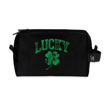 Lucky Clover Arch Tee Art - Recycelte Kulturtasche - Schwarz - Vorne