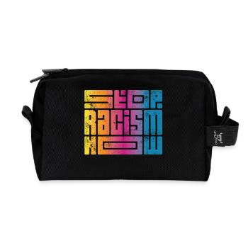 Stop Racism Now - Recycelte Kulturtasche - Schwarz - Vorne