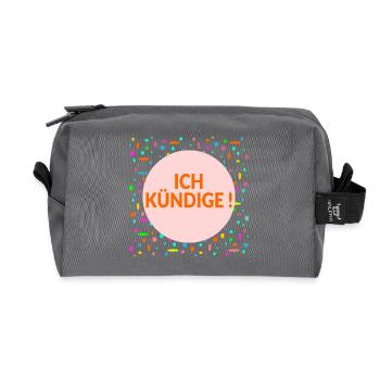 Kündigung Job - Recycelte Kulturtasche - Anthrazit - Vorne