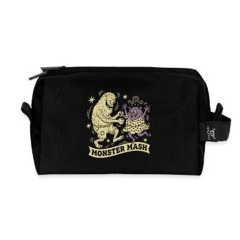 Monster Mash pour Textiles Sombres par Skashirts - Trousse de toilette en tissu recyclé - noir - Devant