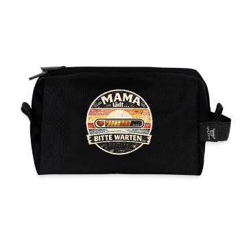 Mama lädt... Bitte warten Retro - Recycelte Kulturtasche - Schwarz - Vorne
