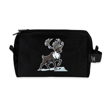 Nördliches Maskottchen des arktischen Karibu-Rentiers - Recycelte Kulturtasche - Schwarz - Vorne