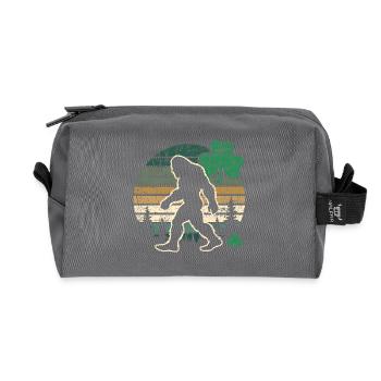 Big Foot St. Patricks Day - Recycelte Kulturtasche - Anthrazit - Vorne