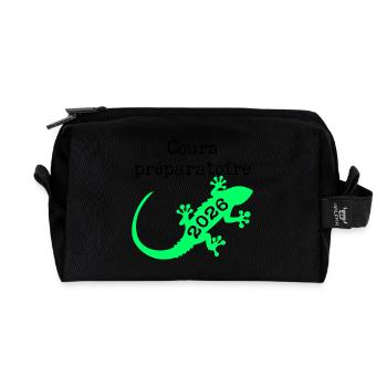 Cours Préparatoire 2026 École - Trousse de toilette en tissu recyclé - noir - Devant