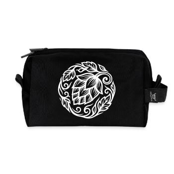 Hopfen Symbol Brauerei - Recycelte Kulturtasche - Schwarz - Vorne
