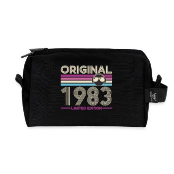 Original 1983 Limited Edition Retro - Recycled Toiletry Zip Bag - black - Front