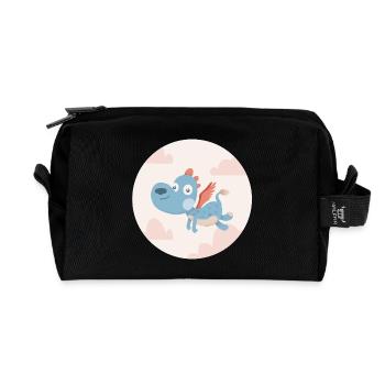 Blauer Drache - Recycelte Kulturtasche - Schwarz - Vorne